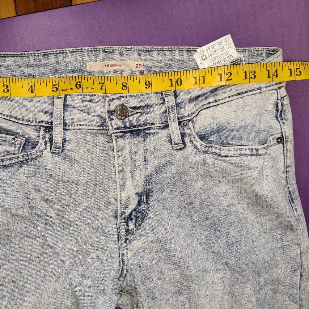 Levi's acid wash skinny jeans